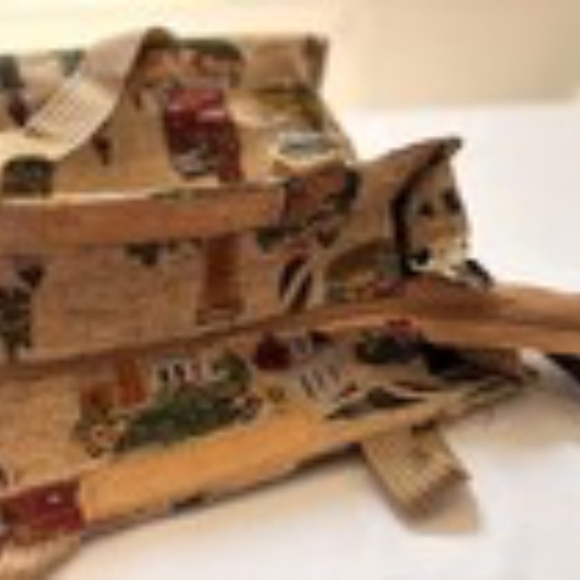 Vintage Lighthouse Tapestry Tote Bag With Change Purse 11" x 12" - Pre-Owned - Picture 5 of 14